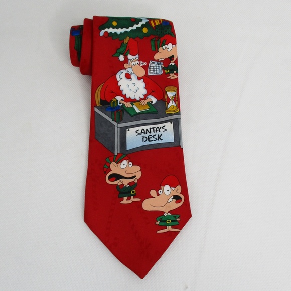 Hallmark Novelty Christmas Holiday Neck Tie - Picture 1 of 4